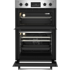 Beko CDFY22309X 60cm Built In High Specification RecycledNet Double Oven - Stainless Steel - 0