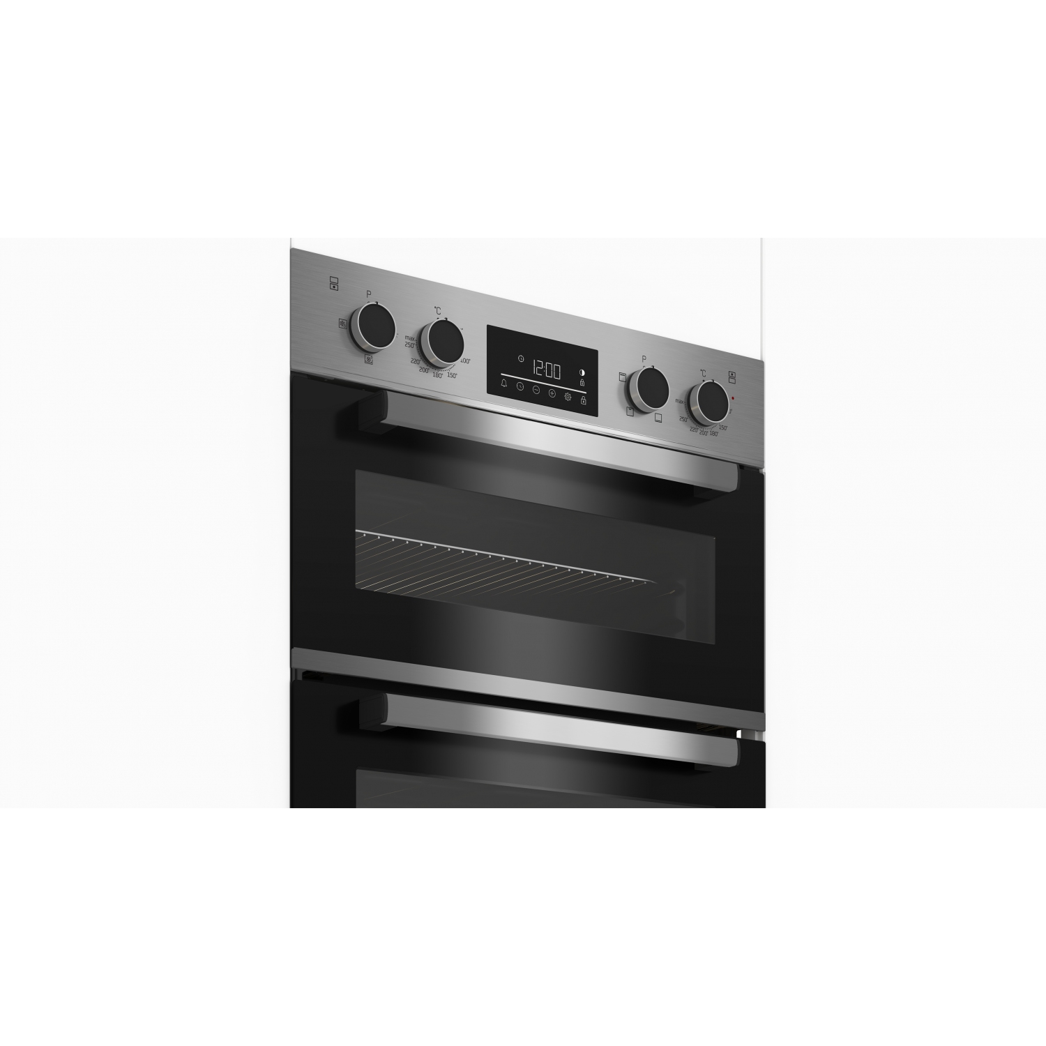 Beko CDFY22309X 60cm Built In High Specification RecycledNet Double Oven - Stainless Steel - 3