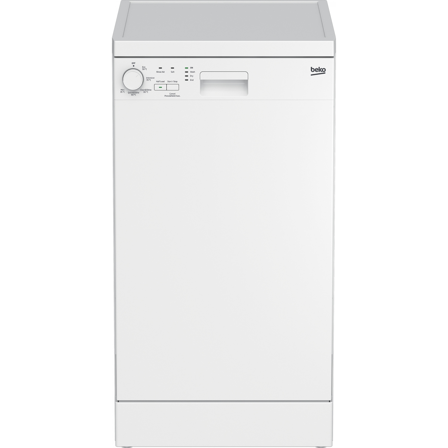 Beko DFS05020W Slimline Dishwasher - White - 10 Settings - 0