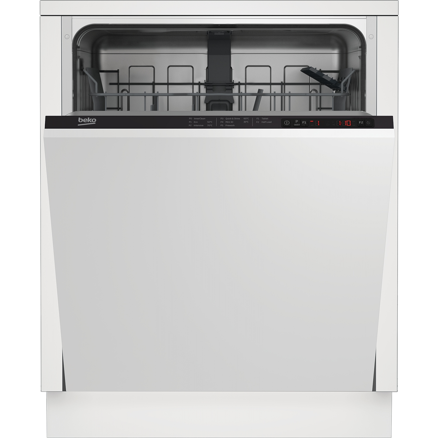 Beko DIN15322 Integrated Full Size Dishwasher - White - 13 Place Settings - 1