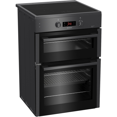Blomberg HIN651N 60cm Double Oven Electric Cooker with Induction Hob - Anthracite