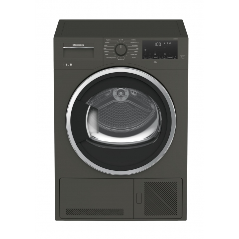 Blomberg LTK38030G 8kg Condenser Tumble Dryer - Graphite