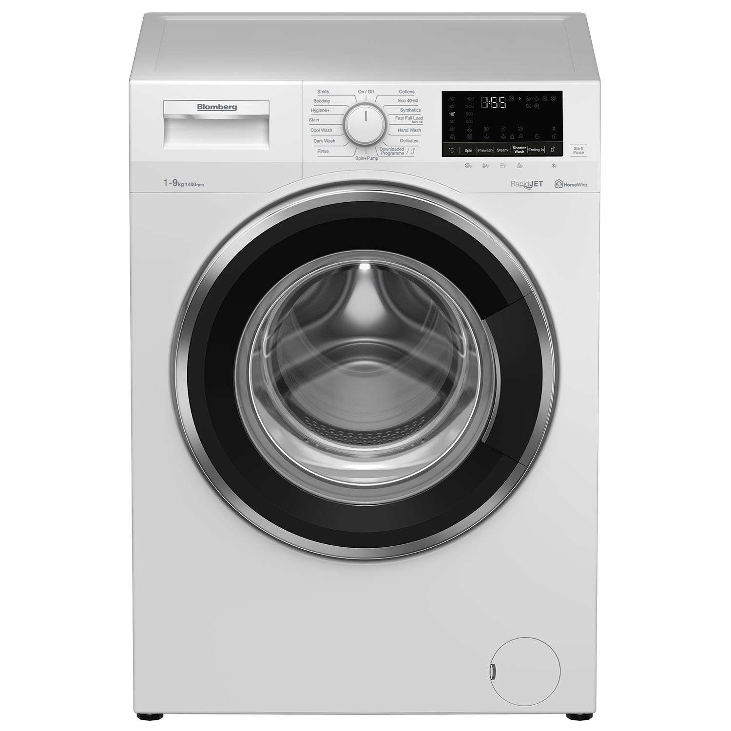 Blomberg LWF194520QW 9kg 1400 Spin Washing Machine with RapidJet technology - White - 0