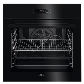 AEG BPK748380B Built In Single Oven with Pyrolytic Self Cleaning & Food Probe - Black