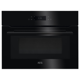 AEG 59.5cm Built In Combination Microwave Compact Oven - Black