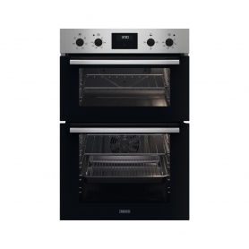 Zanussi ZKCXL3X1 56cm Built In Electric Double Oven - Stainless Steel - 0