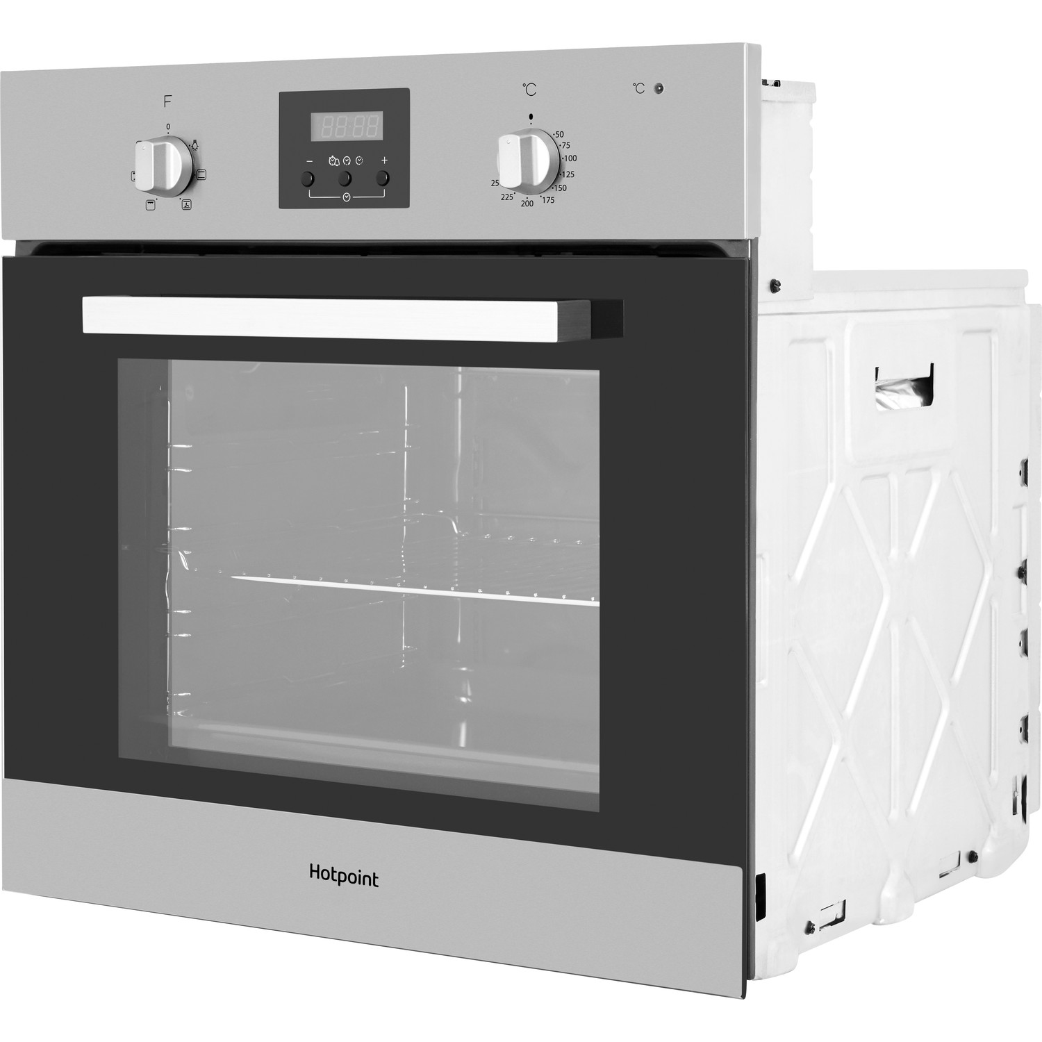 Hotpoint AOY54CIX 59.5cm Built In Electric Single Oven - Silver - 2