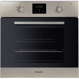 Hotpoint AOY54CIX 59.5cm Built In Electric Single Oven - Silver - 0