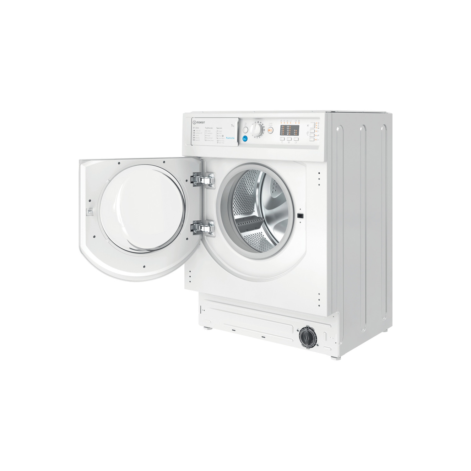 Indesit BIWMIL71252UKN 7kg 1200 Spin Integrated Washing Machine - White - 3