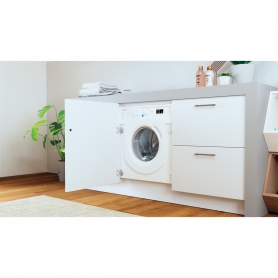 Indesit BIWMIL71252UKN 7kg 1200 Spin Integrated Washing Machine - White - 1