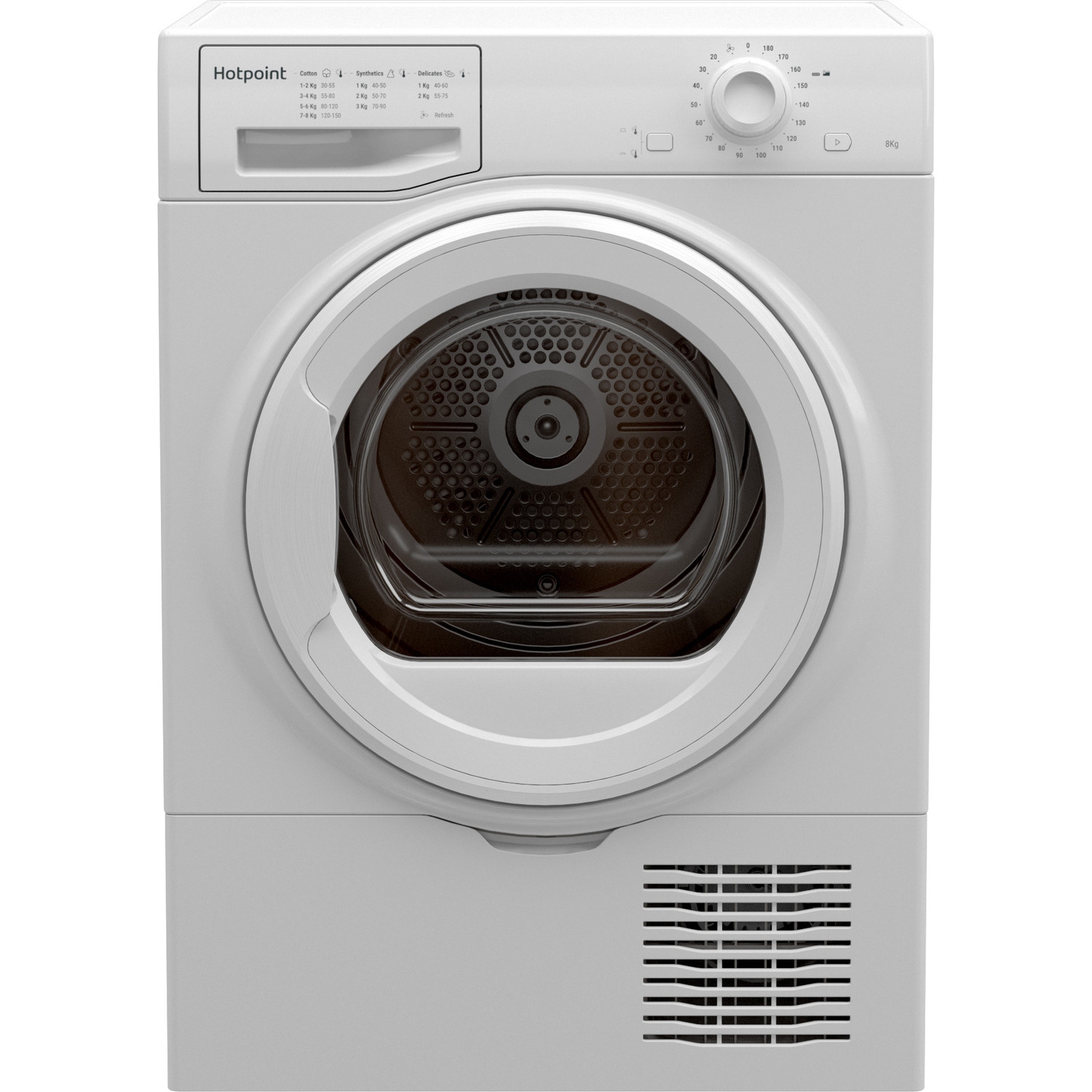 Hotpoint H2D81WEUK 8kg Condensor Tumble Dryer - White - 5