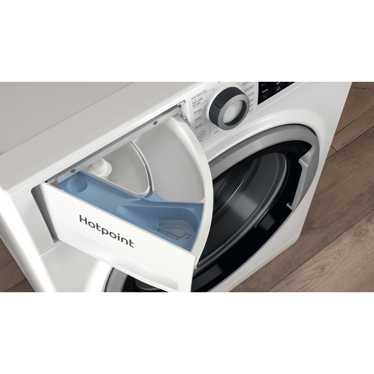 Hotpoint NSWE743UWSUKN 7kg 1400 Spin Washing Machine - White - 4