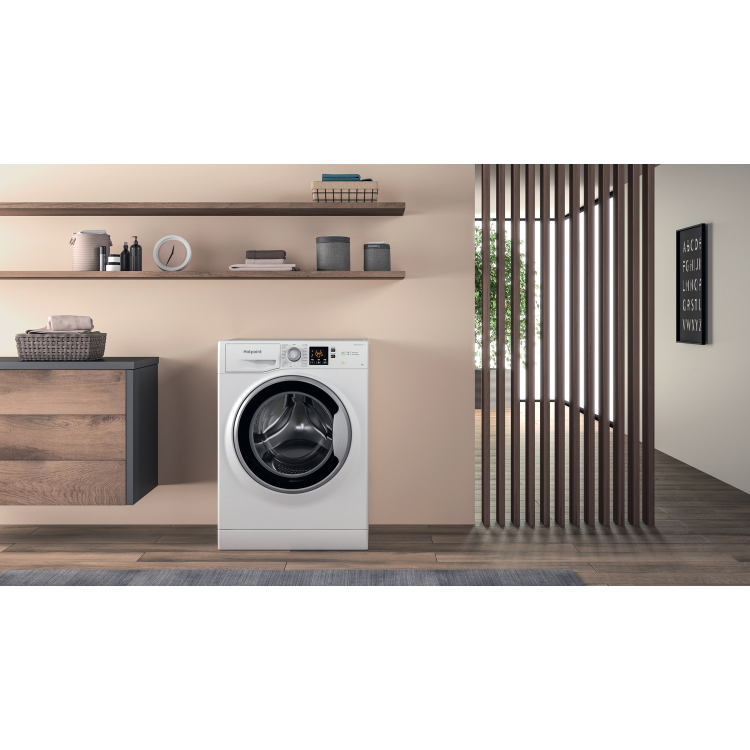 Hotpoint NSWE845CWSUKN 8kg 1400 Spin Washing Machine - White - 3