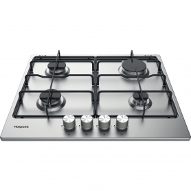 Hotpoint PPH60PFIXUK 59cm Gas Hob - Stainless Steel - 1