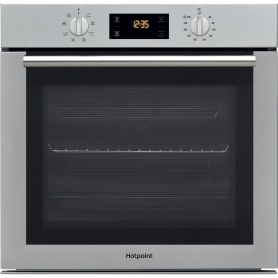 Hotpoint SA4544CIX 59.5cm Built In Electric Single Oven - Silver - 5