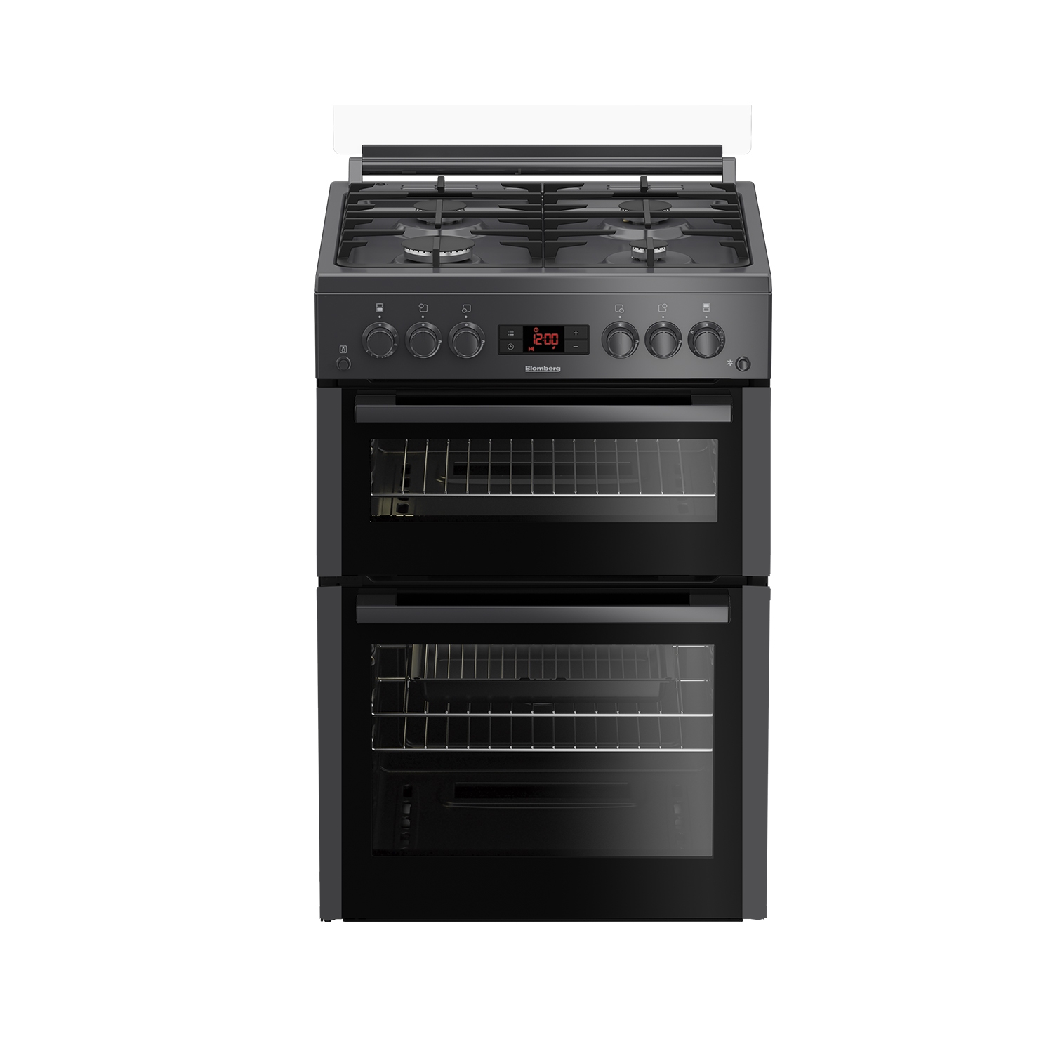 Blomberg GGN65N 60cm Double Oven Gas Cooker with Gas Hob - Anthracite - 0