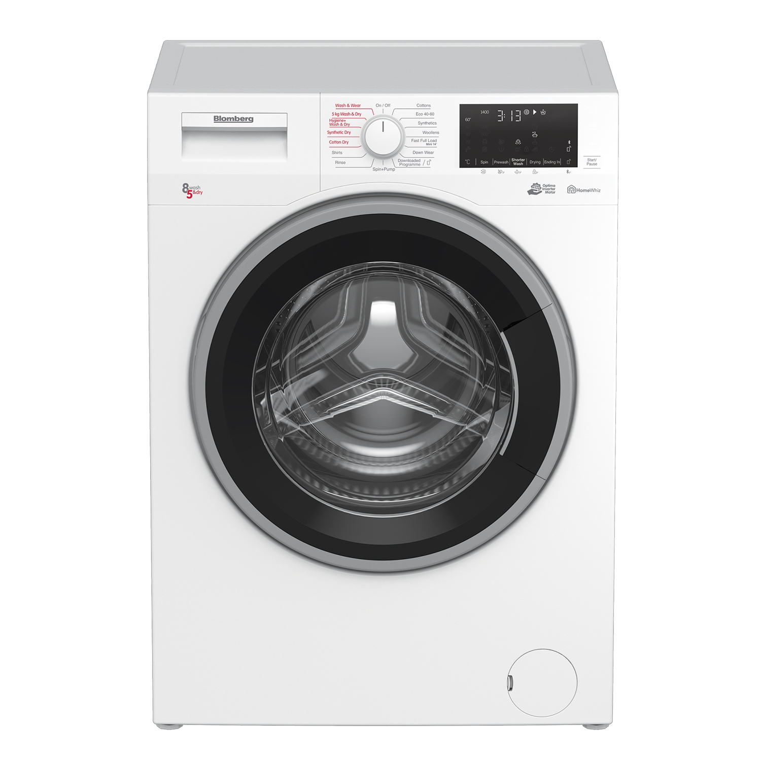 Blomberg LRF1854310W 8kg/5kg 1400 Spin Washer Dryer - White - 0