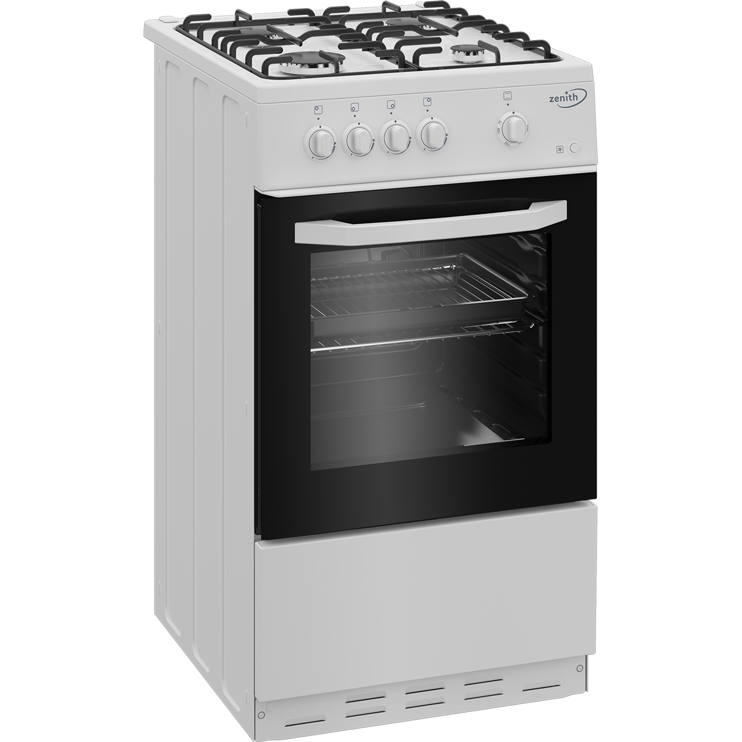 Zenith ZE501W 50cm Gas Single Oven with Gas Hob - White - 4