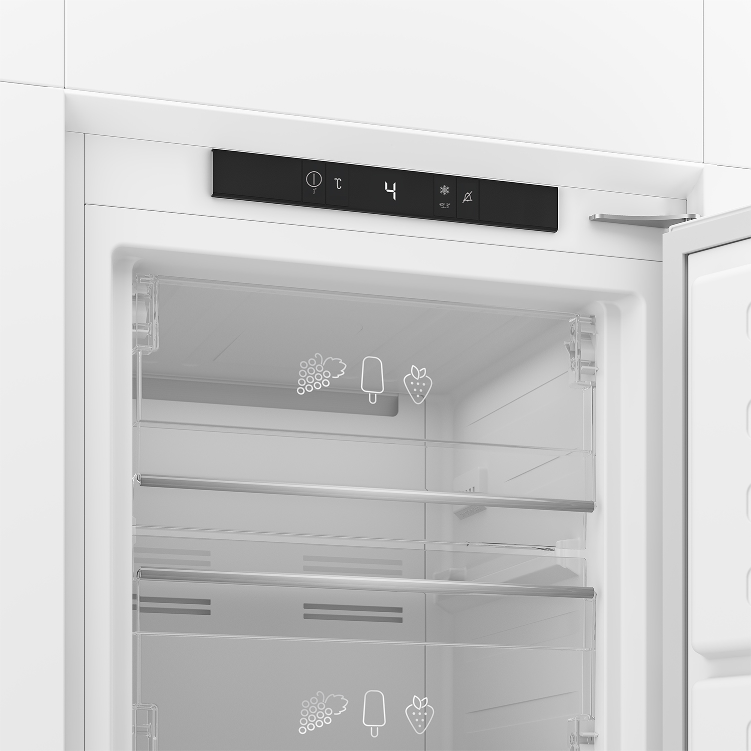 Blomberg FNT3454I 54cm Integrated Frost Free Tall Freezer - White - 1