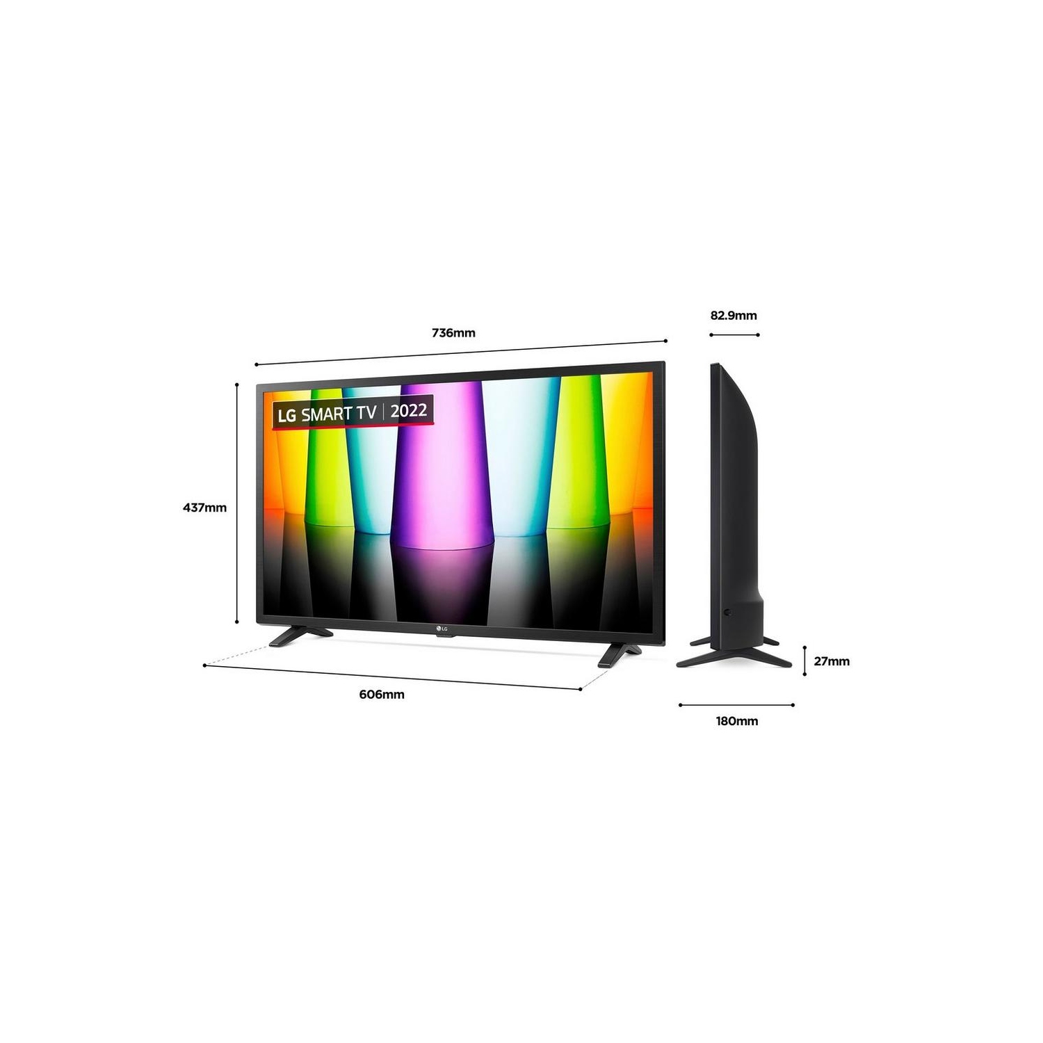 LG 32LQ630B6LA 32" HD Ready HDR Smart LED TV with AI Sound and WebOS Smart Platform full image