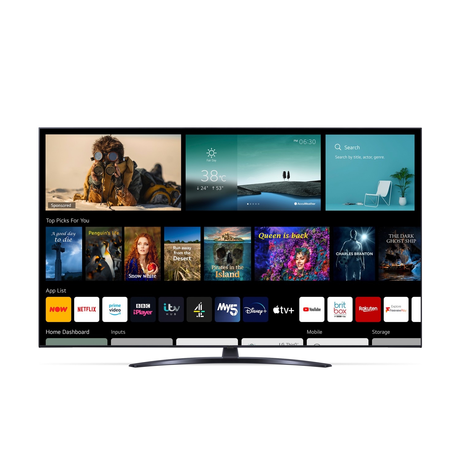 LG 65UP81006LA 65" 4K Ultra HD LED Smart TV with Freeview Play Freesat HD & Voice Assistants - 5