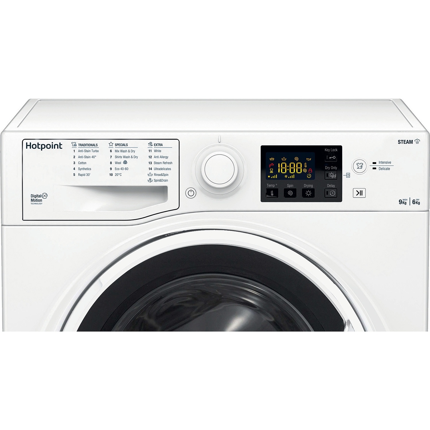 Hotpoint RDGE9643WUKN 9kg/6kg 1400 Spin Washer Dryer - White - 4