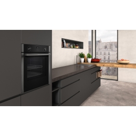 NEFF B3ACE4HG0B 59.4cm Built In Electric Single Oven - Black with Graphite Trim - 4