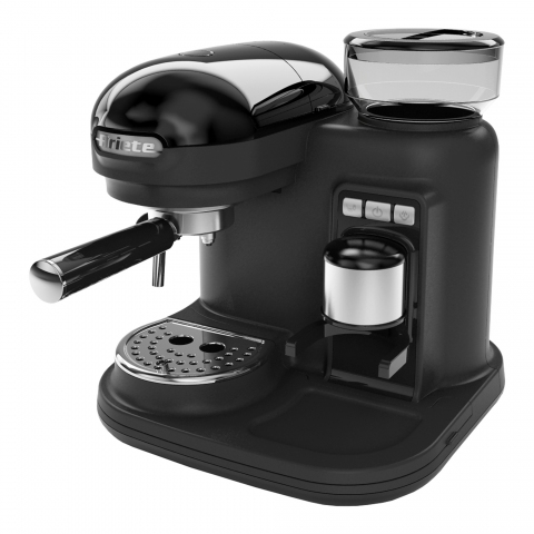 Ariete AR1319 Moderna Espresso Coffee Machine with Grinder - Black