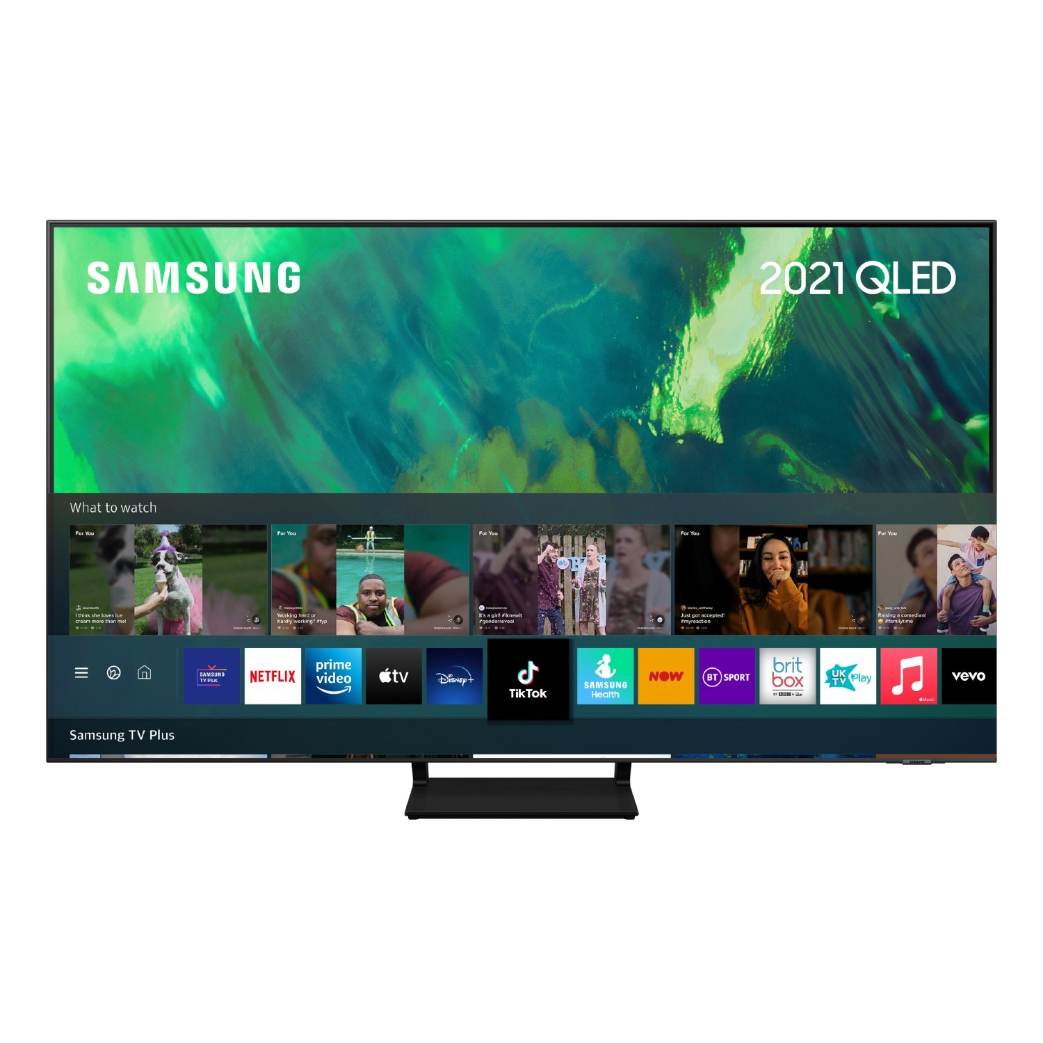 Samsung QE55Q70AATXXU 55" 4K QLED Smart TV Quantum HDR powered by HDR10 + 4K picture with AI sound. - 0