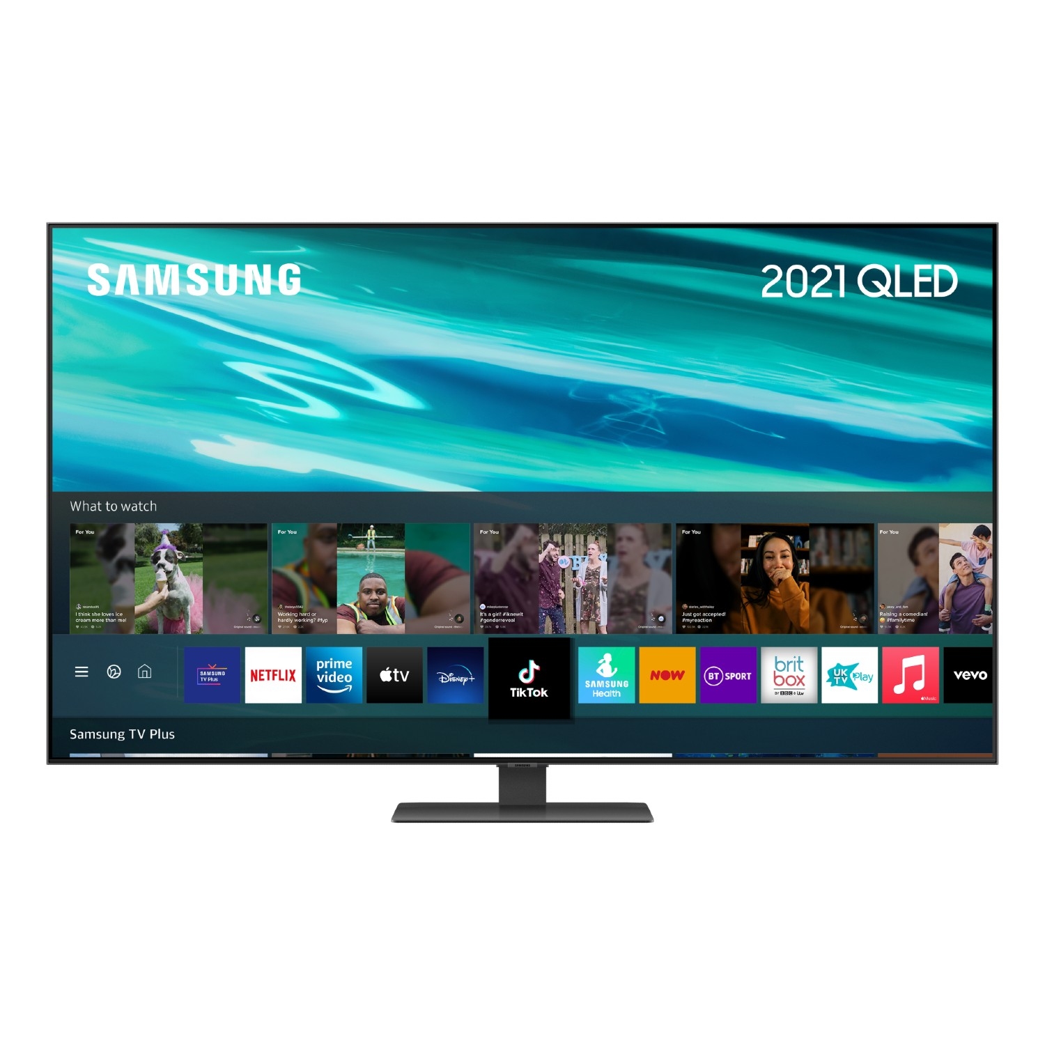Samsung QE55Q80AATXXU 55" 4K QLED Smart TV Quantum HDR 1500 powered by HDR10+ with object tracking and AI sound - 0