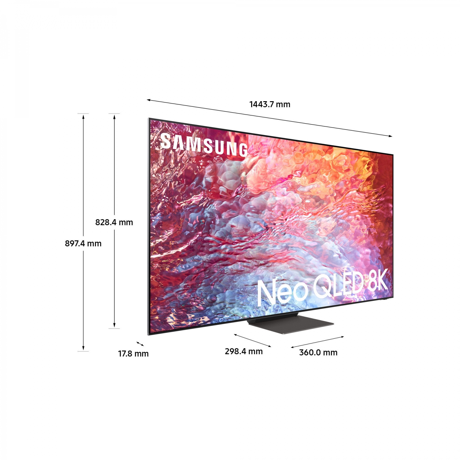 Samsung QE55QN700BTXXU 55" 8K HDR QLED Smart TV with Voice Assistants full image