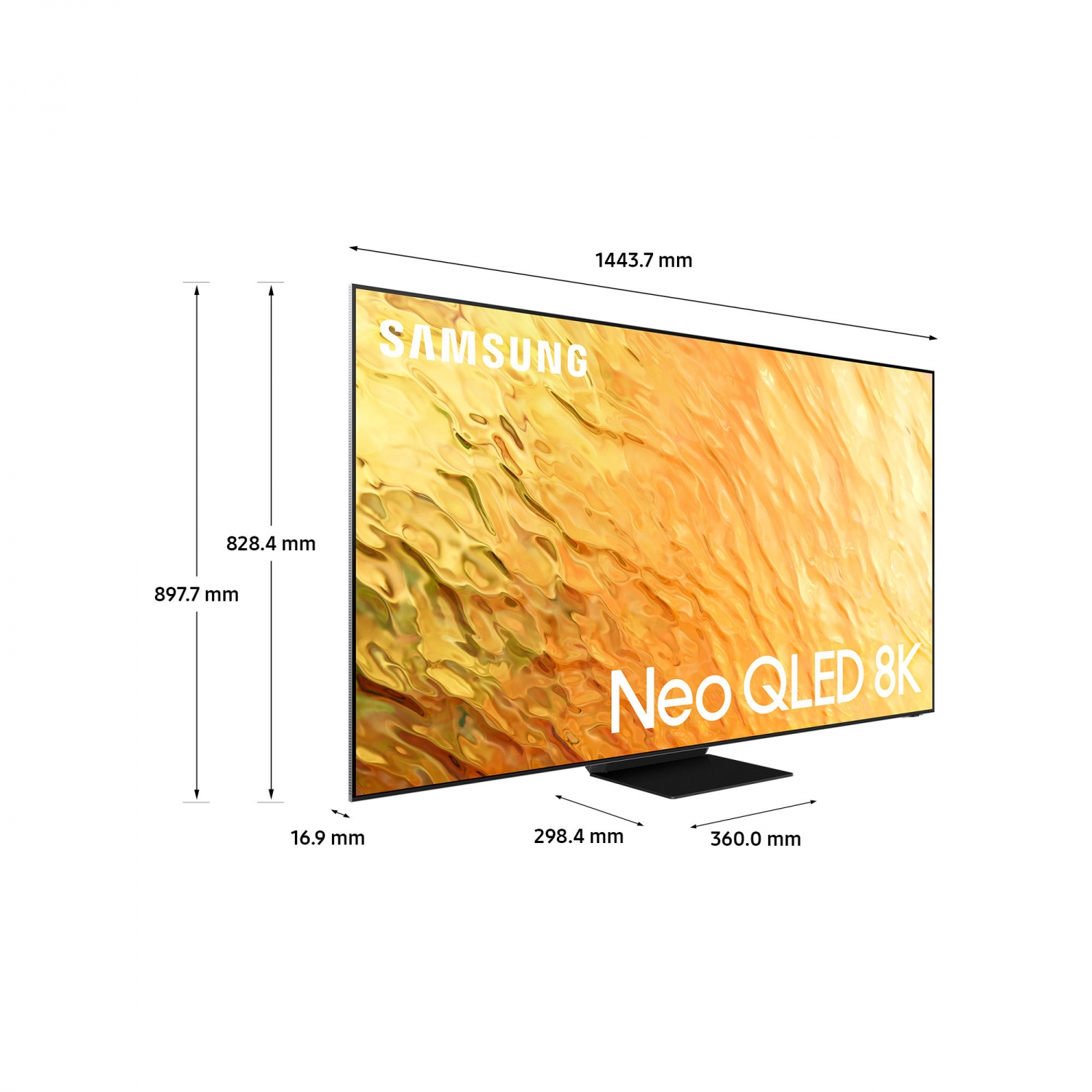 Samsung QE65QN800BTXXU 65" 8K HDR QLED Smart TV with Voice Assistants - 6