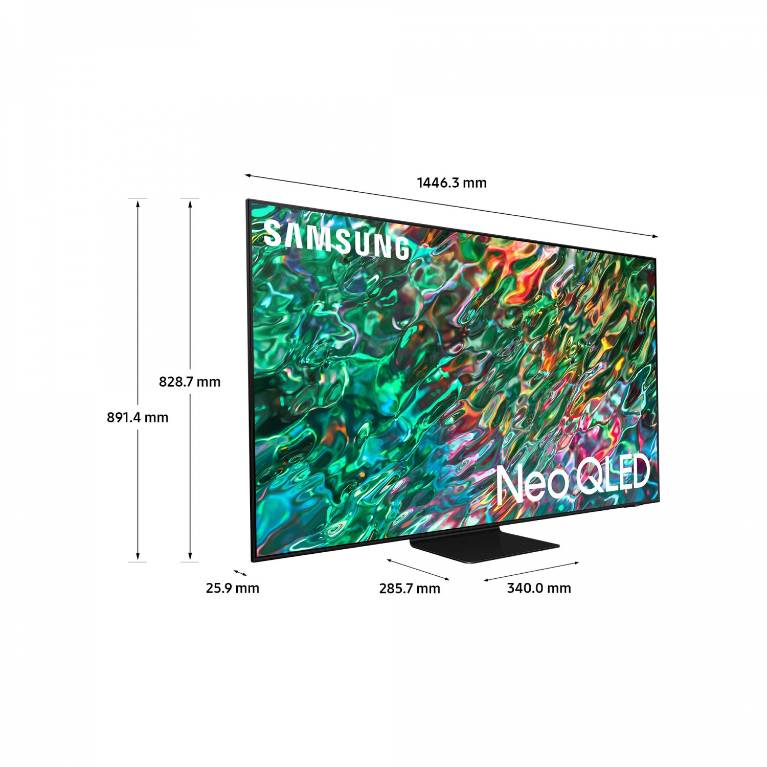 Samsung QE65QN90BATXXU 65" 4K HDR QLED Smart TV with Voice Assistants full image