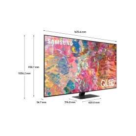 Samsung QE75Q80BATXXU 75" 4K HDR QLED Smart TV with Voice Assistants - 5