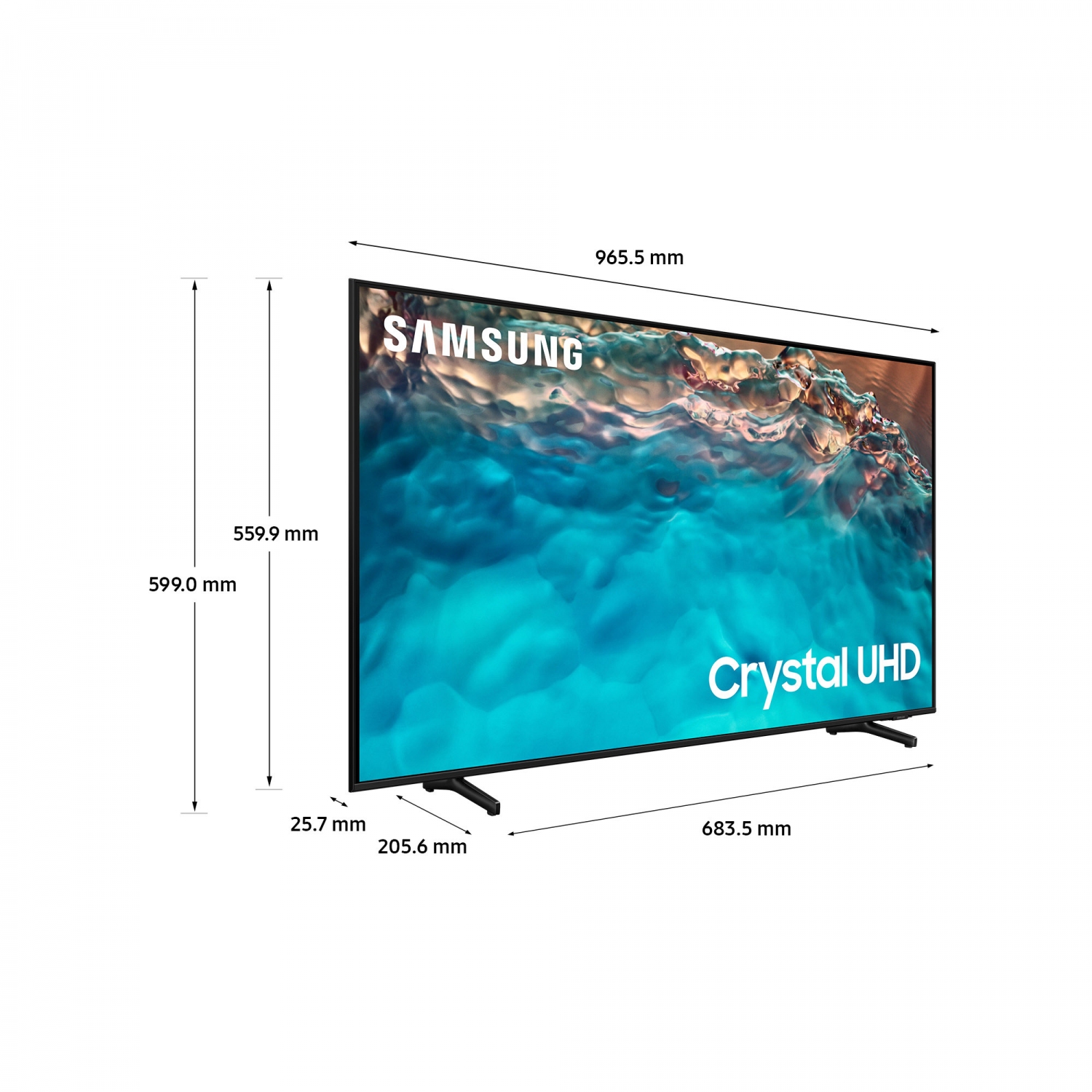 Samsung UE43BU8000KXXU 43" 4K HDR Smart TV with Voice Assistants - 7