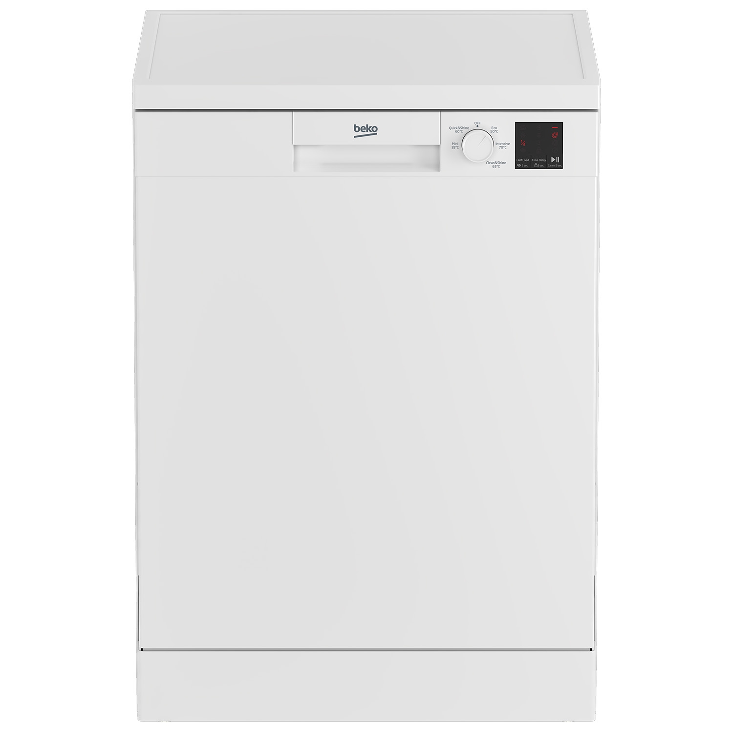 Beko DVN05C20W Full Size Dishwasher - White - 13 Place Settings - 0