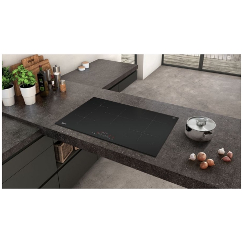 NEFF T48FD23X2 Frameless 80cm Induction Hob with CombiZone - Black