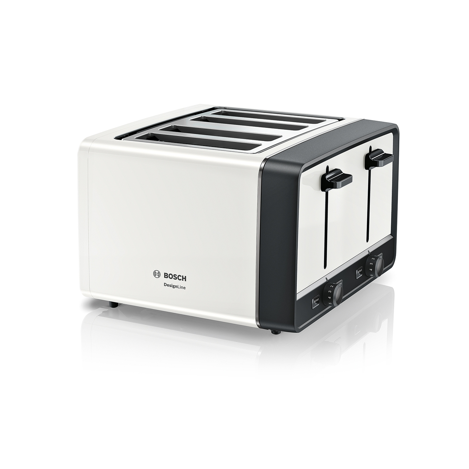 Bosch TAT5P441GB 4 Slice Toaster - White' Energy Efficient Toasters with Free 2 year Warranty - 0
