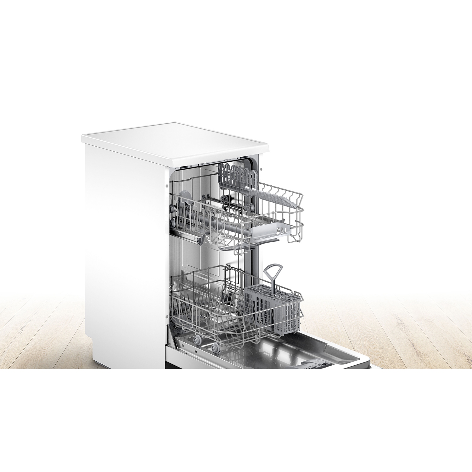 Bosch SPS2IKW04G Slimline Dishwasher - White - 9 Place Settings - 1