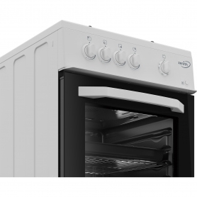Zenith ZE501W 50cm Gas Single Oven with Gas Hob - White - 3