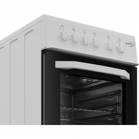 Zenith ZE503W 50cm Electric Single Oven with solid plate - hob White - 3
