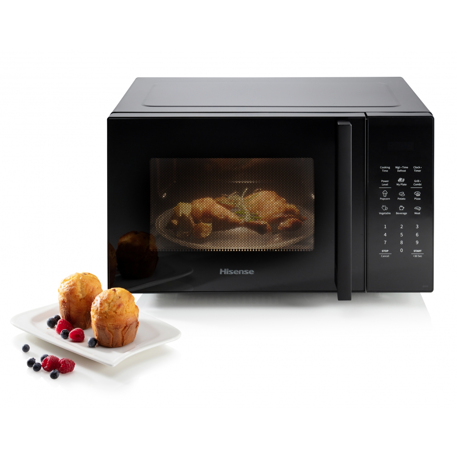 Hisense H28MOBS8HGUK 28 Litre Microwave with Grill - Black - 2