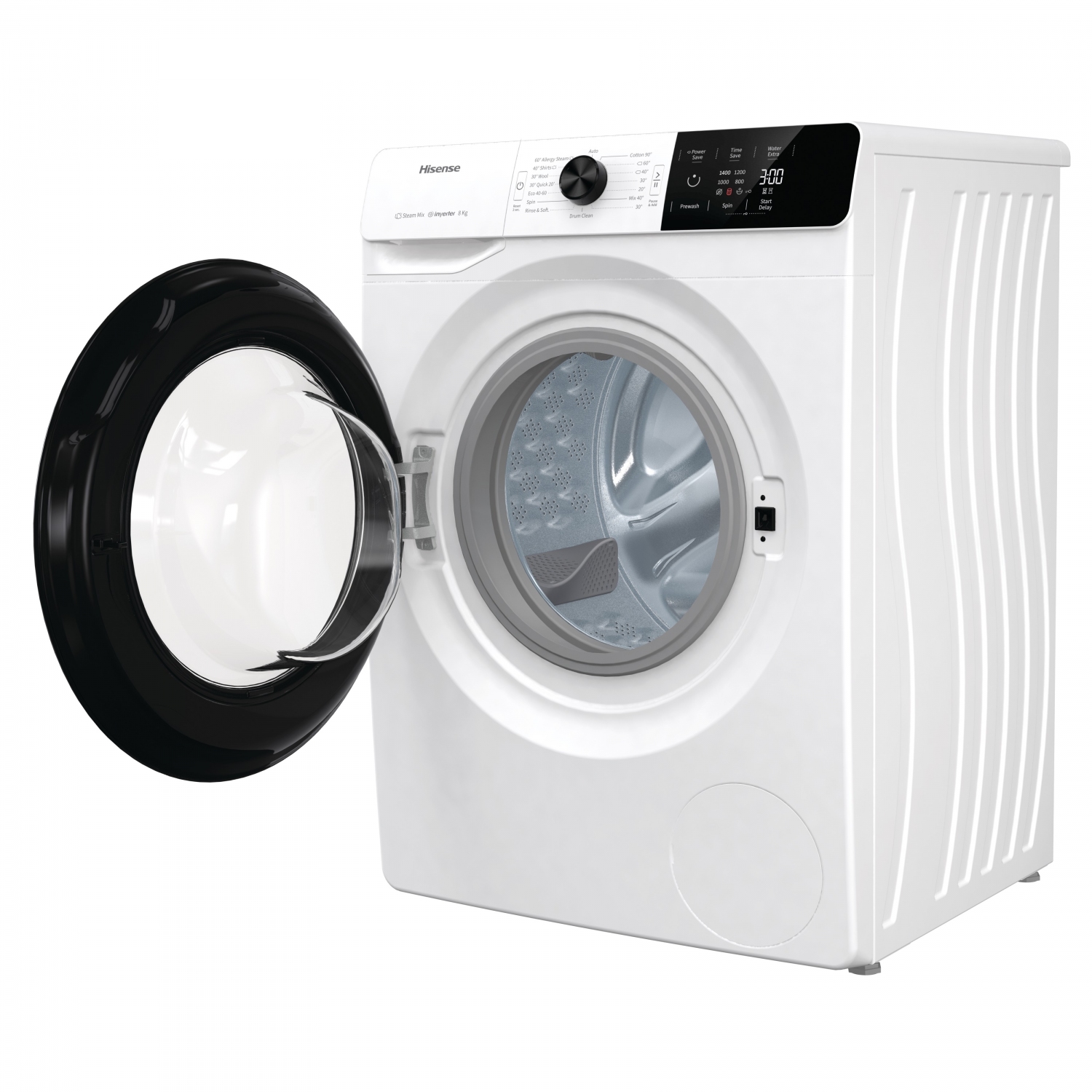 Hisense WFGE80142VM 8kg 1400 Spin Washing Machine - White - 2