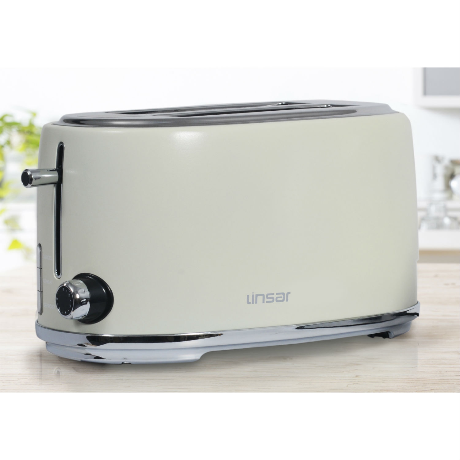 Linsar 4 Slice Toaster - Cream - 0