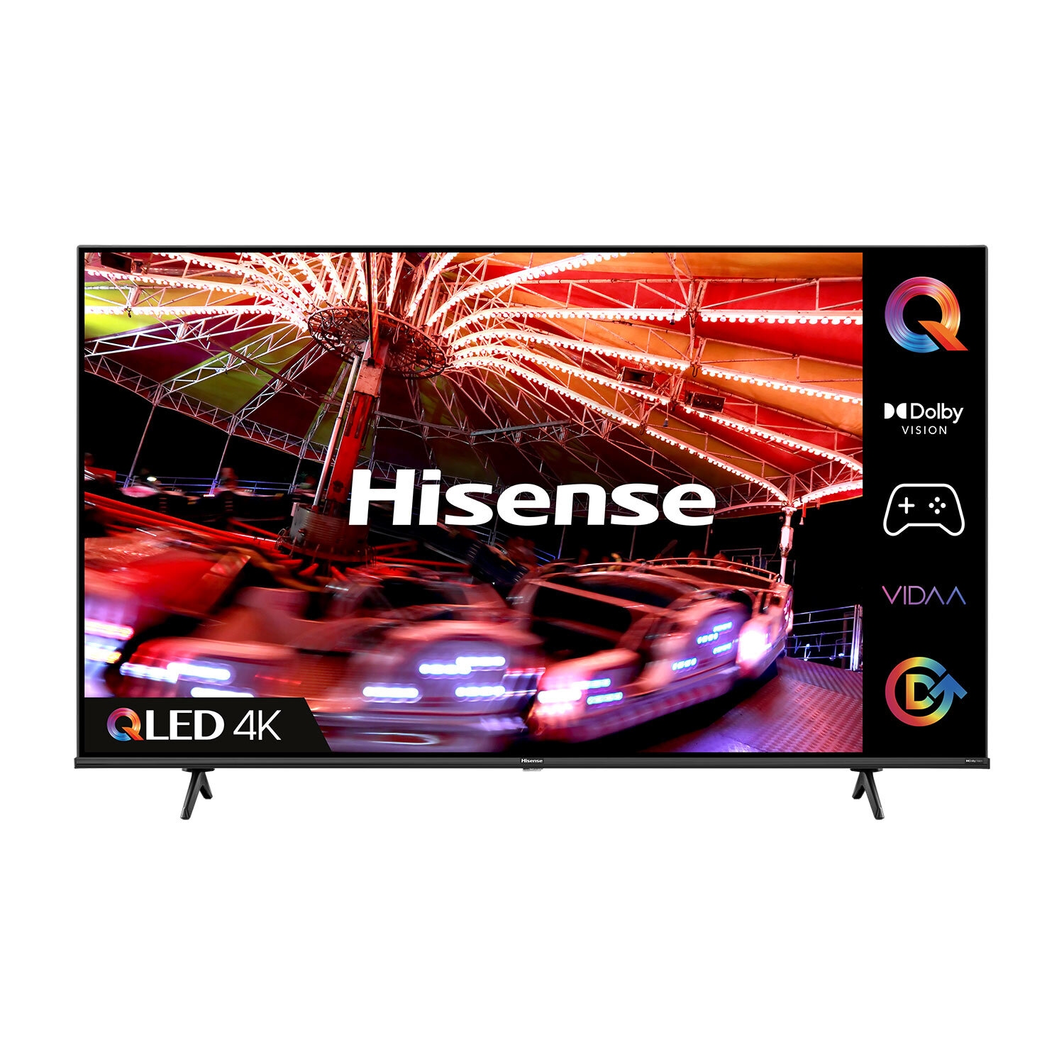 Hisense 43E7HQTUK 43" 4K UHD HDR QLED Freeview Smart TV - 0