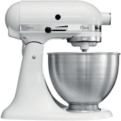 Kitchenaid 5K45SSBWHKIT Stand Mixer with 4.3 Litre Bowl - White