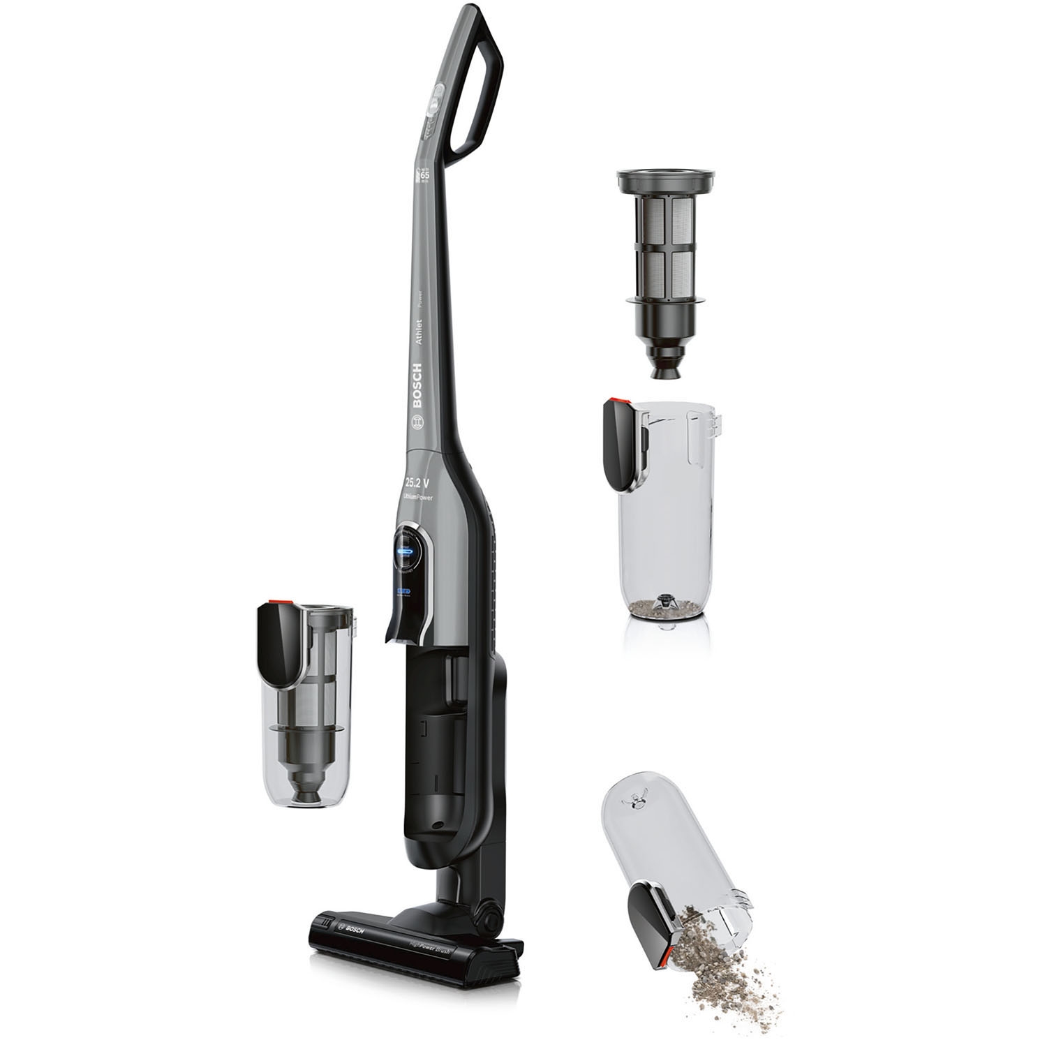 Bosch Athlet Vacuum Cleaner - 65 Minute Run Time - 5