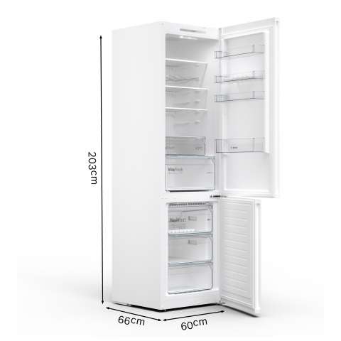 Bosch KGN39VWEAG 60cm Fridge Freezer - White - Frost Free