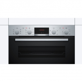 Bosch MBS533BS0B 59.4cm Built In Electric Double Oven with 3D Hot Air - Stainless Steel - 2