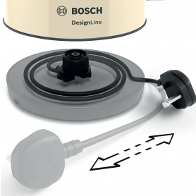 Bosch TWK4P437GB 1.7 Litre Traditional Kettle - Cream - 2